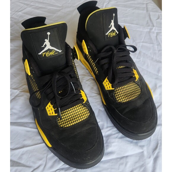 Jordan Air Jordan 4 Retro LS Thunder Black Yellow Men\'s Sneaker 308497-008 main image 11